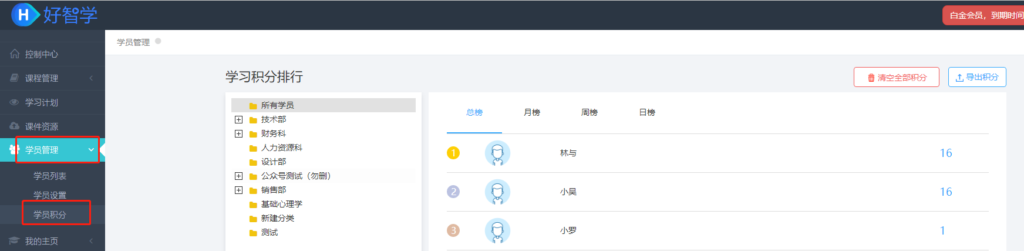 積分排行